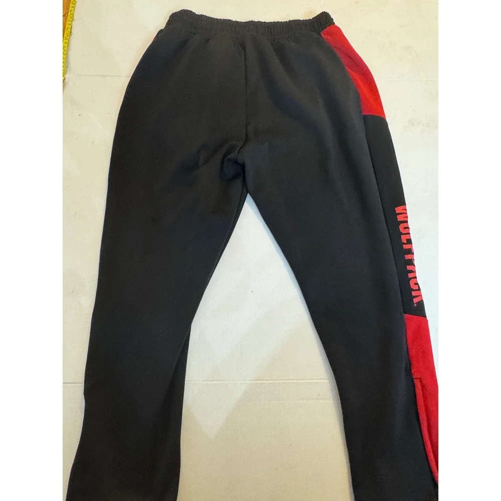 Adidas NC State Wolfpack  Black Red Tuffy Logo Mens Jogger xtra large